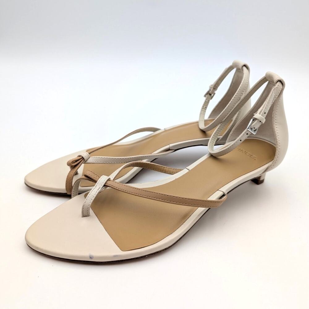 Vince Siri Ankle Strap Kitten Heel Sandal Women's Light Sable Size US6M EU36